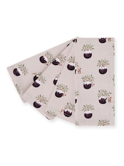 Sophie Allport Set of 4 Christmas Puddings Napkins - Bild 1 von 1