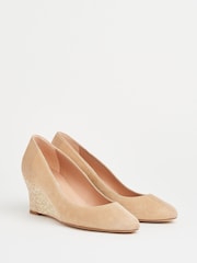 LK Bennett Neutral Espadrille Eevi Round Toe Pumps - Image 2 of 3