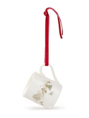 Sophie Allport White Snowy Village Mini Mug Bauble - Image 2 of 2