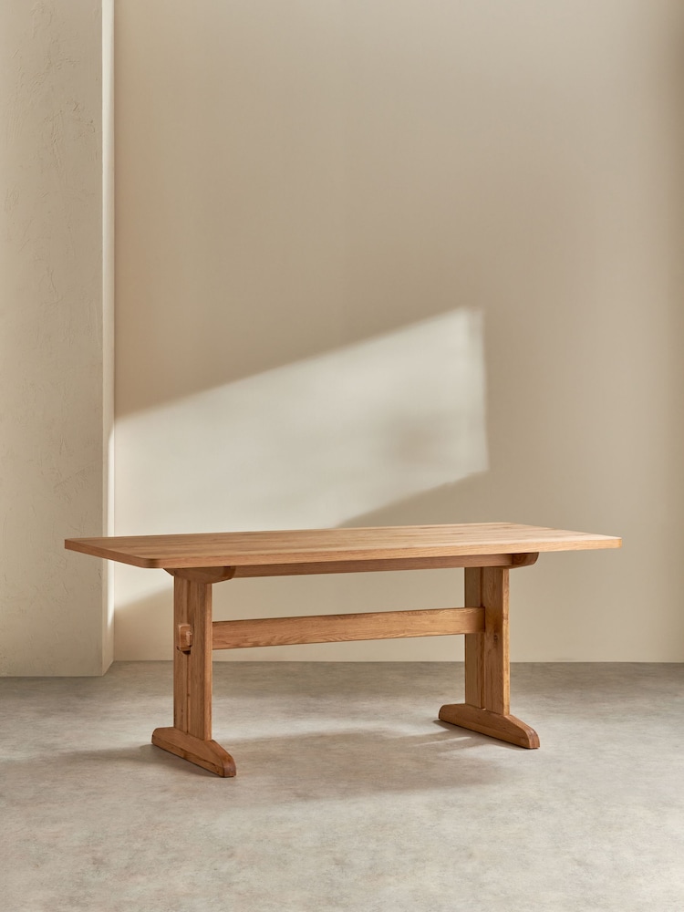 MADE.COM Oak Quinn 6 Seater Dining Table - Image 2 of 7