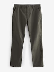 Green Khaki Slim Fit Stretch Chinos Trousers - Image 6 of 7