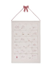 Sophie Allport White Snowy Village Fabric Advent Calendar - Image 2 of 2