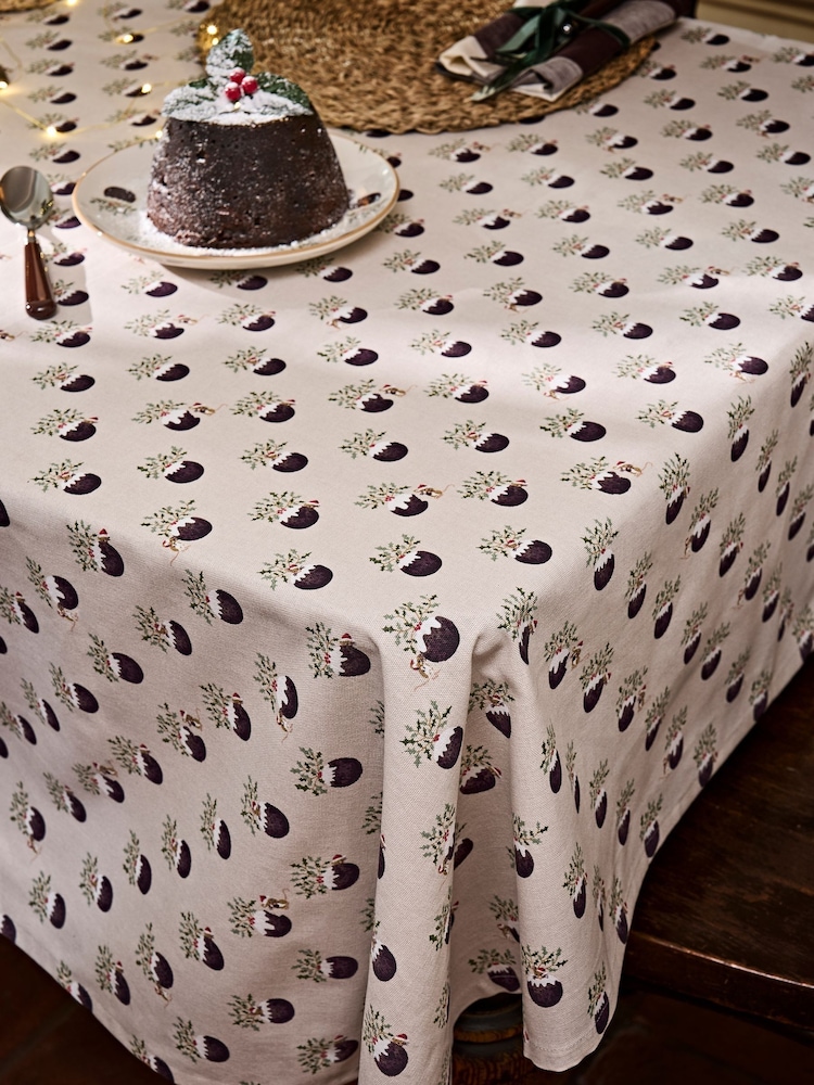 Sophie Allport Christmas Puddings Tablecloth - Bild 1 von 2