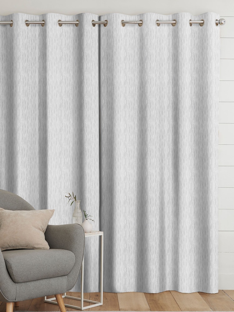 Silver Grey Kally Made To Measure Curtains - Image 2 of 8