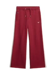 Superdry Rich Burgundy Essential Logo Straight Trousers - Image 3 of 5