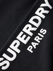 Superdry Black Sport Luxe Boyfriend Joggers - Image 7 of 7