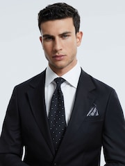Reiss Midnight Navy Westminster Wool Cashmere Slim Fit Single Breasted Blazer - Image 1 of 8