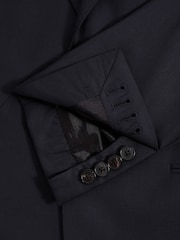 Reiss Midnight Navy Westminster Wool Cashmere Slim Fit Single Breasted Blazer - Image 8 of 8