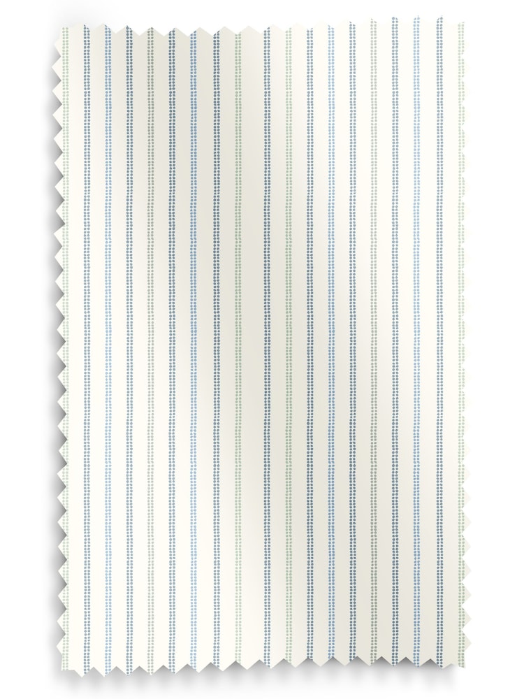 Laura Ashley Newport Blue Candy Stripe Made to Measure 100% Cotton Curtains - Image 9 of 9