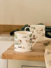 Sophie Allport White Tails & Trails Mug - Image 1 of 2