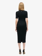 Superdry Black Short Sleeve Midi Jersey Dress - Image 2 of 4