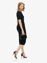Superdry Black Short Sleeve Midi Jersey Dress - Image 3 of 4
