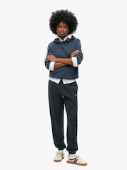 Superdry Richest Navy Essential Logo Cuff Joggers - Image 3 of 6