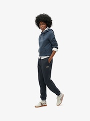 Superdry Richest Navy Essential Logo Cuff Joggers - Image 4 of 6