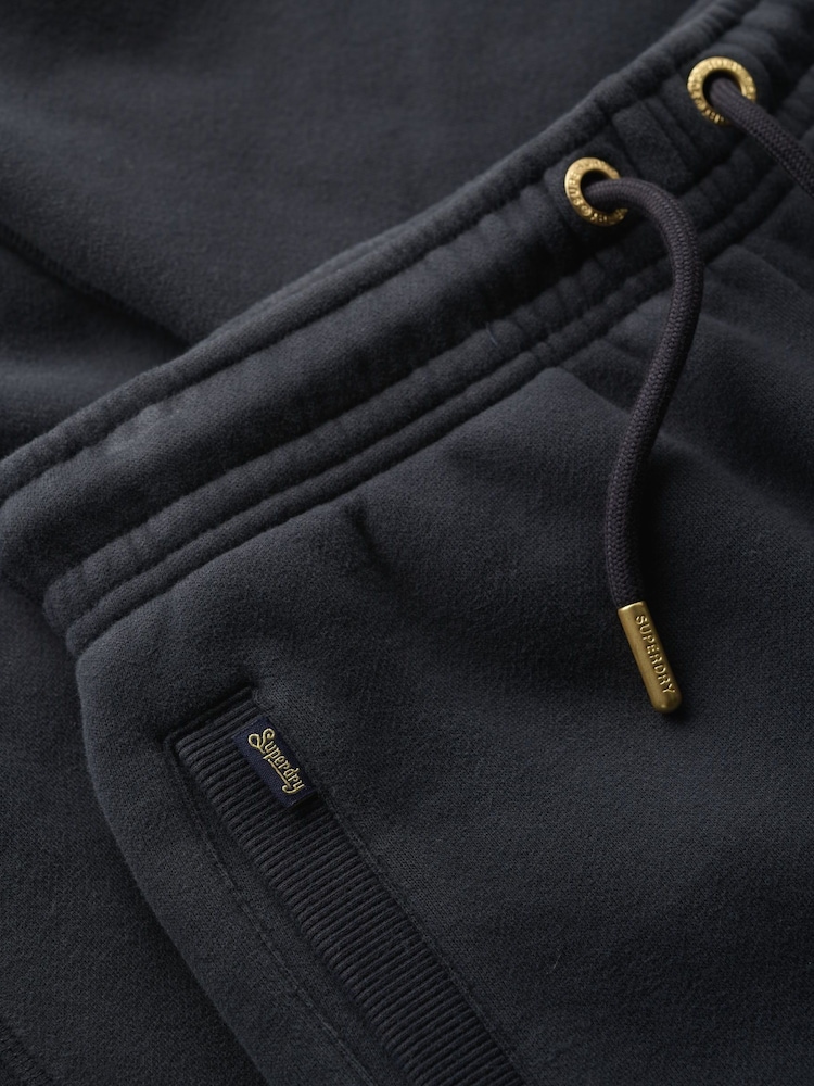Superdry Richest Navy Essential Logo Cuff Joggers - Image 6 of 6