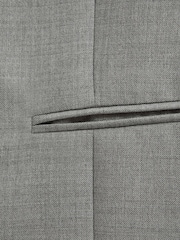Reiss Grey Melange Como Wool Cashmere Single Breasted Slim Fit Waistcoat - Image 6 of 7