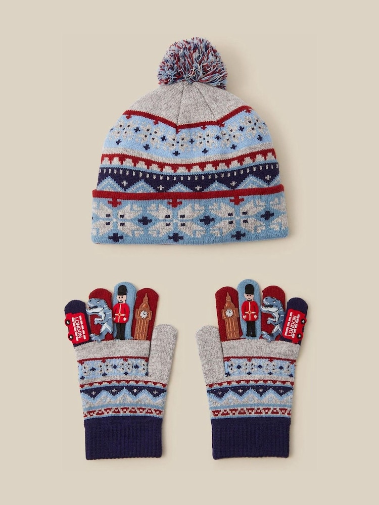 „Monsoon London Fair Isle“ kepuraitės ir pirštinių komplektas - 1 paveikslėlis iš 1 „Monsoon London Fair Isle“ kepuraitės ir pirštinių komplektas - 1 paveikslėlis iš 1