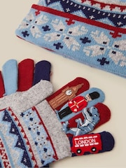 Monsoon London Fair Isle bobble cepures un cimdu komplekts - Attēls 2 no 2
