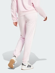 adidas Pink Essentials 3-Stripes French Terry Cuffed Joggers - Image 2 of 5