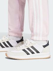 adidas Pink Essentials 3-Stripes French Terry Cuffed Joggers - Image 3 of 5