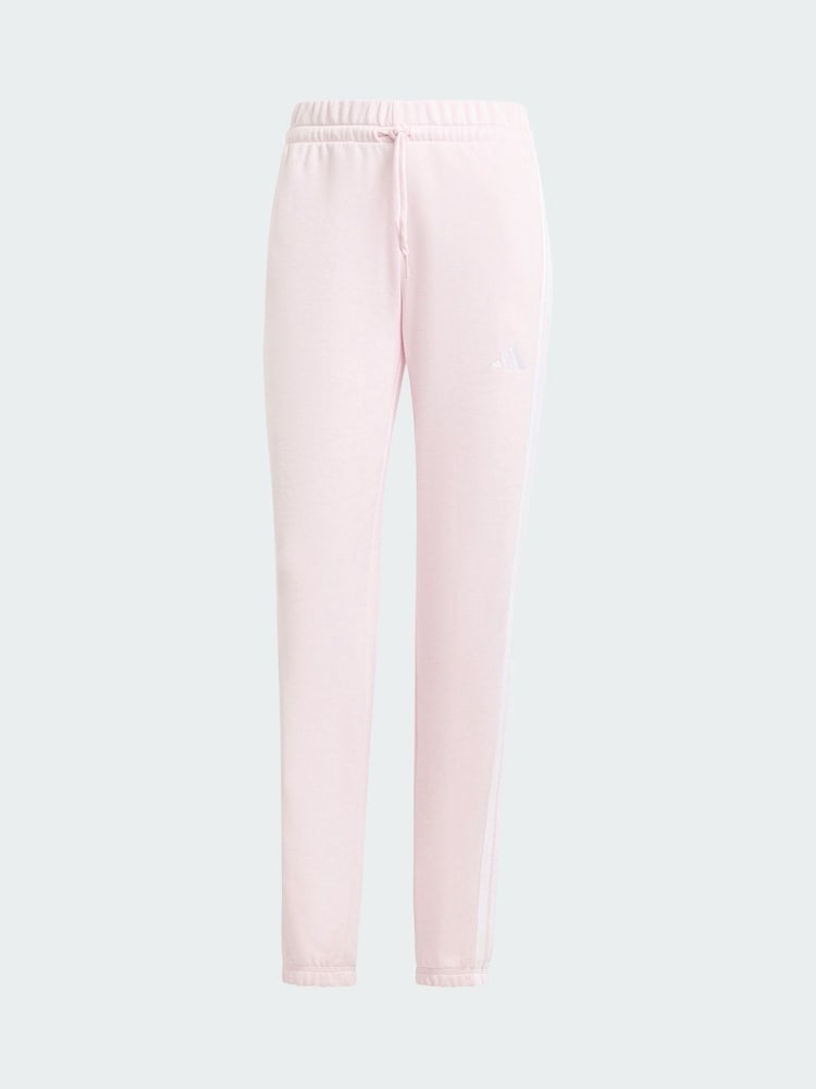 adidas Pink Essentials 3-Stripes French Terry Cuffed Joggers - Image 5 of 5 adidas Pink Essentials 3-Stripes French Terry Cuffed Joggers - Image 5 of 5