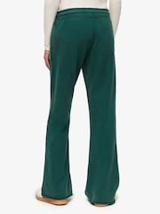 Superdry Dark Pine Green 100% Cotton Athletic Essentials Low Rise Flare Joggers - Image 3 of 6