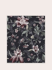 Laura Ashley Charcoal Grey Edita's Garden 10M Wallpaper - Image 2 of 4
