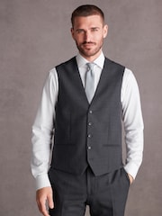 Gris de charbon de bois - Signature Gilet de costume Tollegno - Image 1 de 8