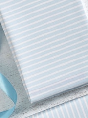 Blue Striped 10 Metre Wrapping Paper - Image 2 of 3