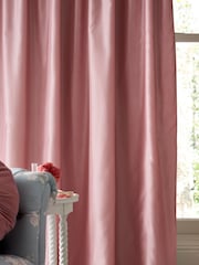 Shabby Chic by Rachel Ashwell® Pink Pencil Pleat Faux Slub Silk Blackout Thermal Curtains - Image 3 of 5