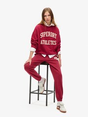 Красный в Бордо - Superdry Бойфренды 100% хлопок Спортивные джоггеры - Изображение 2 из 3