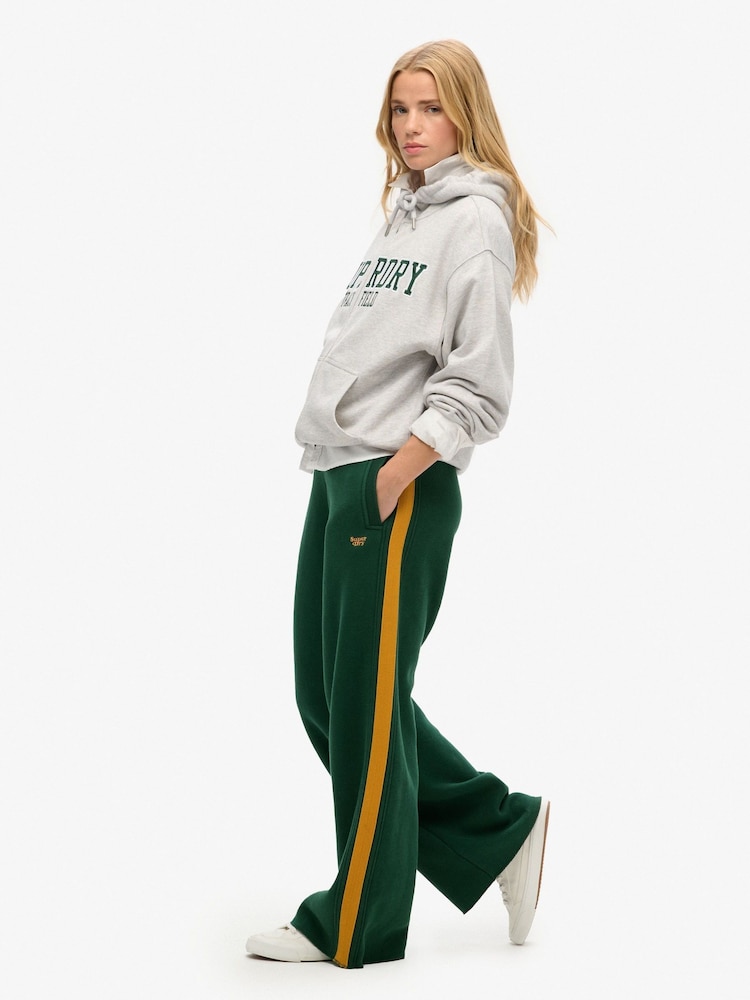 Verde esmalte - Pantalones de chándal básicos rectos con logo de Superdry - Imagen 2 de 5 Verde esmalte - Pantalones de chándal básicos rectos con logo de Superdry - Imagen 2 de 5
