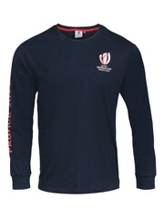 Fanatics Grey Rugby World Cup 2023 Map Long Sleeve Top - Image 2 of 3