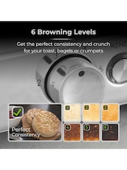 Tower Cream Cavaletto 4 Slice Toaster - Image 12 of 13