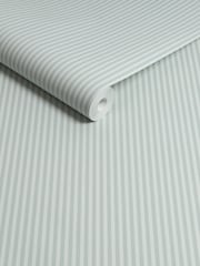 Papel pintado de 10 m con diseño de rayas relajante en color salvia - Imagen 5 de 5