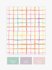 White Rainbow Check Multi 10M Wallpaper - Image 4 of 5
