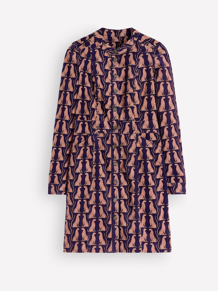 Boden Purple Zara Cord Short Dress - Image 5 of 5 Boden Purple Zara Cord Short Dress - Image 5 of 5
