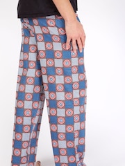 Character Grey Mens Captain America Lounge Joggers - Image 2 of 3