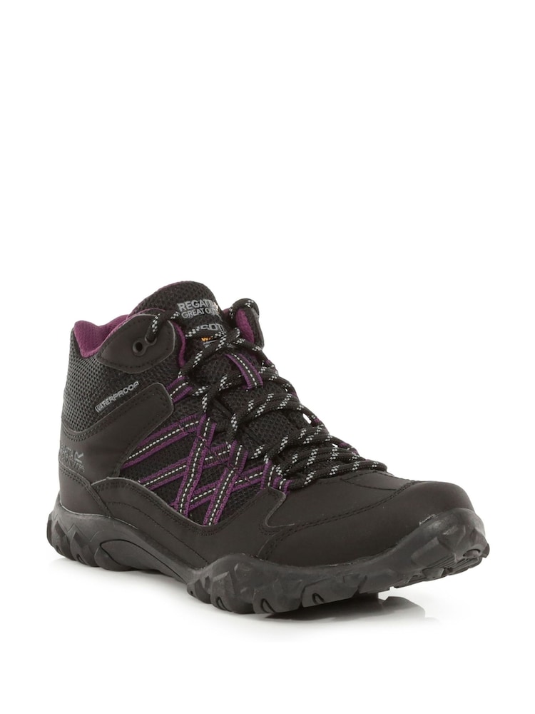 Regatta Purple Lady Edgepoint Waterproof Walking Boots - Image 1 of 2