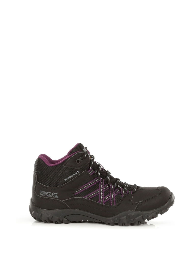 Regatta Purple Lady Edgepoint Waterproof Walking Boots - Image 2 of 2