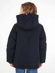 Tommy Hilfiger Blue Kids Essential Parka Jacket - Image 2 of 6
