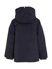 Tommy Hilfiger Blue Kids Essential Parka Jacket - Image 5 of 6