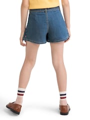Levi's® Blue Pleated Skort with Belt - Image 2 of 5