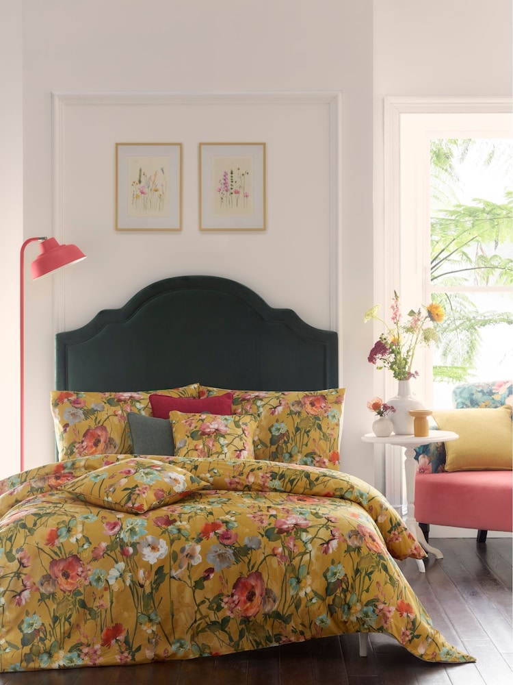 Studio G Gold Meadow 100% Cotton Duvet Cover and Pillowcase Set - Image 1 of 1