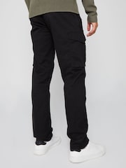 Threadbare Black Cargo Style Trousers - Image 2 of 4