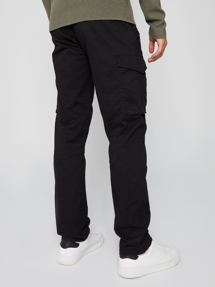 Threadbare Black Cargo Style Trousers - Image 2 of 4