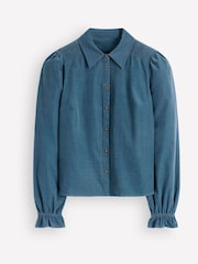 Boden Blue Violet Smock Shoulder Cord Top T2191 - Image 5 of 5