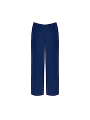 Live Unlimited Curve Navy Blue Chiffon Lined Trousers - Image 4 of 4