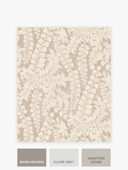Neutral Roaming Leaf A4 Wallpaper Sample - Image 3 of 5