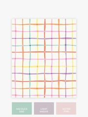 Multi Rainbow Check Wallpaper - Image 3 of 5